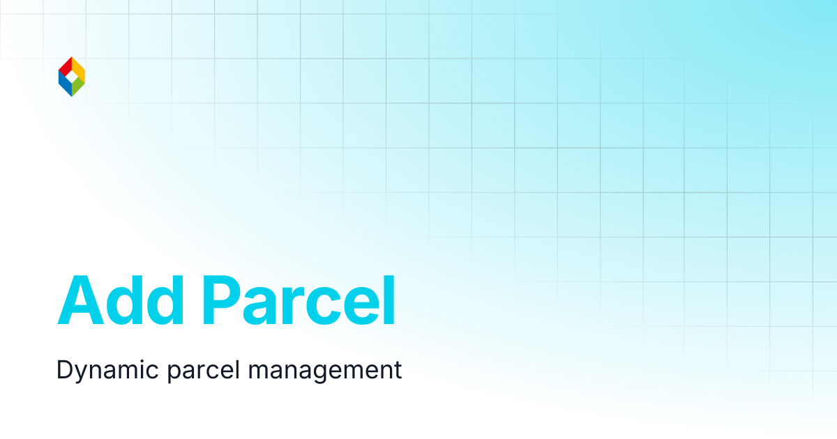 Add Parcel | English | API Documentation