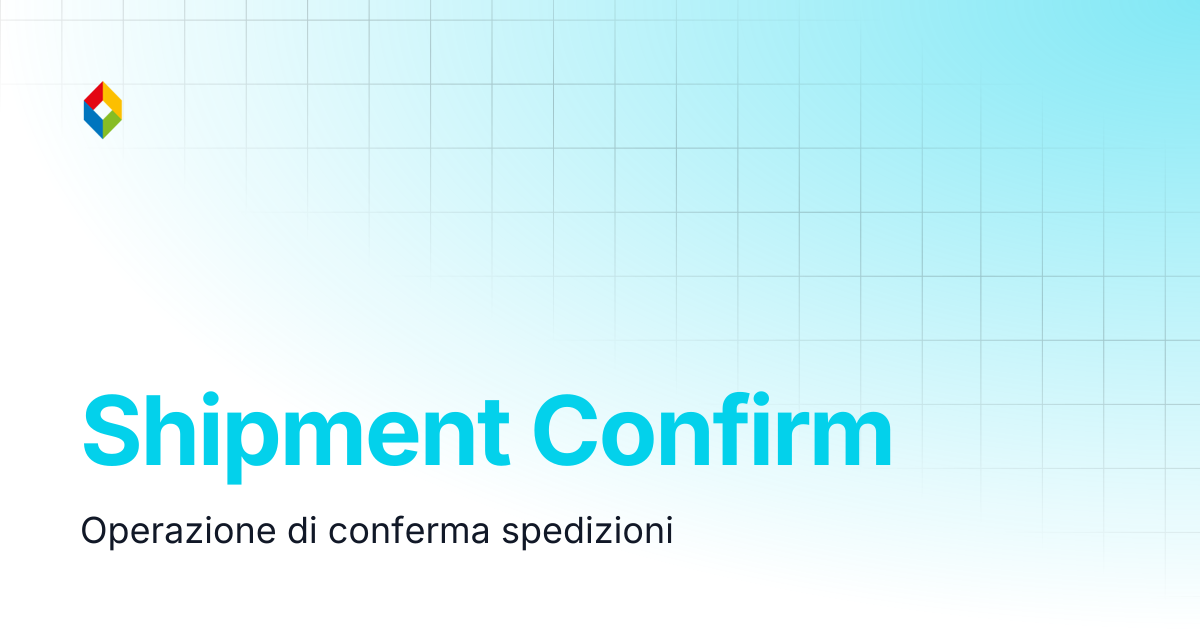 Shipment Confirm | API Documentation